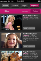 Screenshot of the iPhone Porn App -  iPVPass App